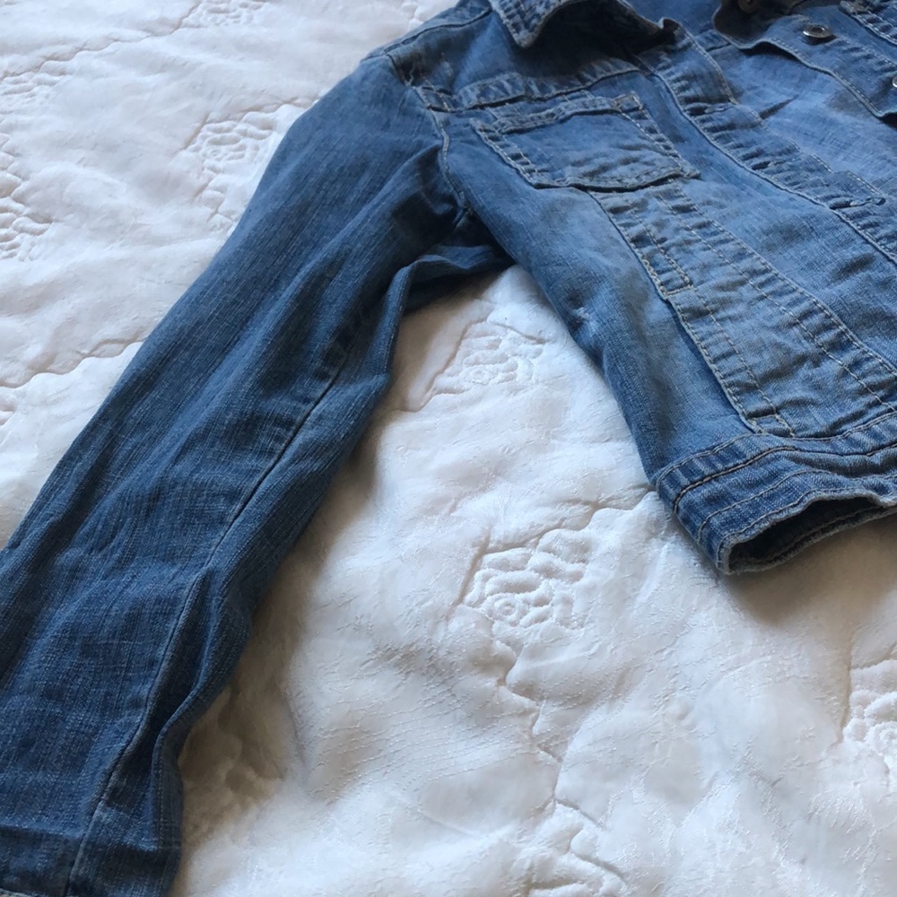 100% Cotton Refurbished Jean Jacket Anime! - Picture 9 of 10